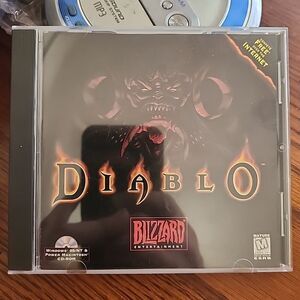 Diablo 1998 Blizzard PC Game For Windows 95/NT and Power MacIntosh, CD-Rom CLEAN